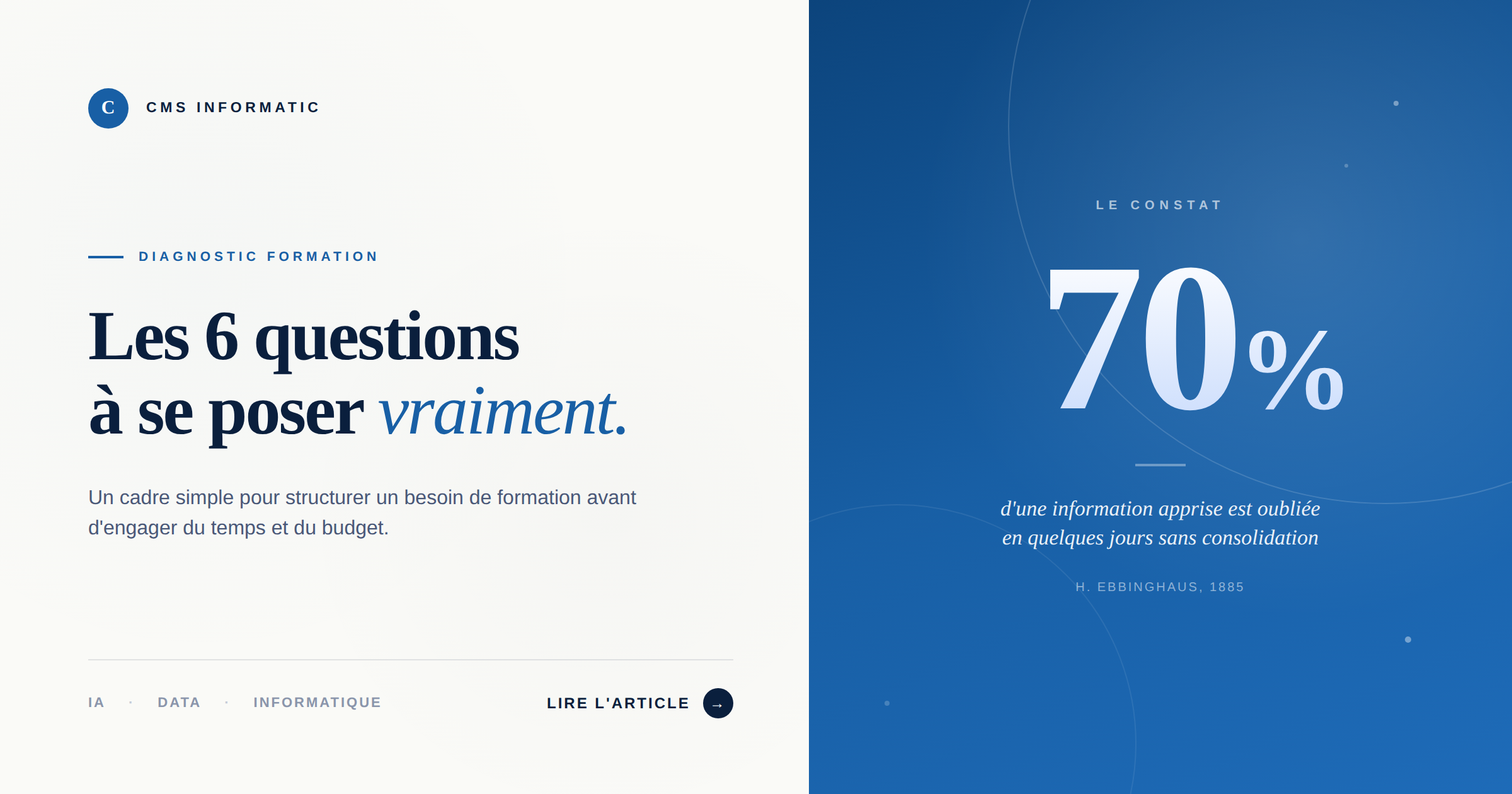 Formation professionnelle - Les 6 questions à se poser avant de cadrer un besoin formation