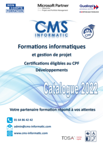 Catalogue formations CMS Informatic 2022